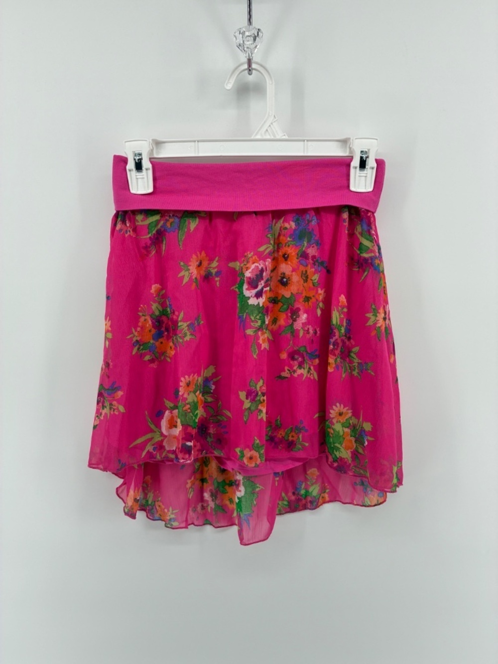 Aeropostale Pink Floral Skater Skirt - Picture 2 of 8